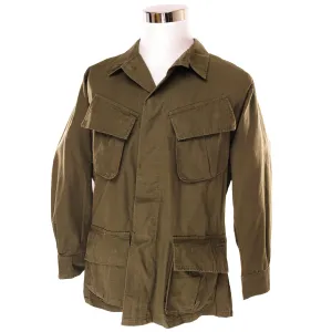 VINTAGE US ARMY TROPICAL COMBAT JACKET 4TH PATTERN 1968 VIETNAM WAR SIZE MEDIUM SHORT