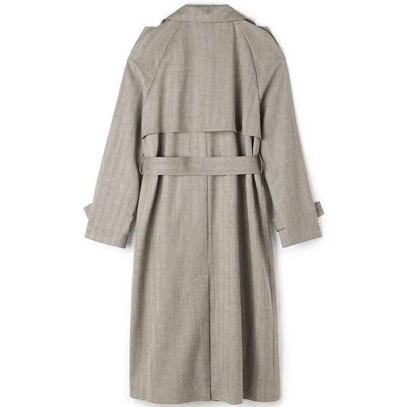 Washable Woollen Trench Coat