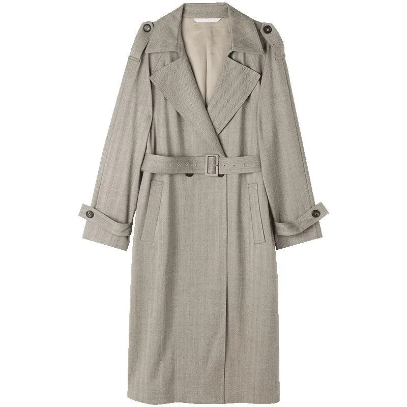 Washable Woollen Trench Coat